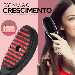Escova de Terapia Capilar: LedBrush Smarts 4 em 1