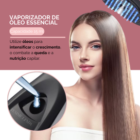 Escova de Terapia Capilar: LedBrush Smarts 4 em 1